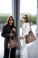 Sac Cabas Mini Malta Suede - Taupe