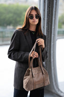 Sac Cabas Mini Malta Suede - Taupe