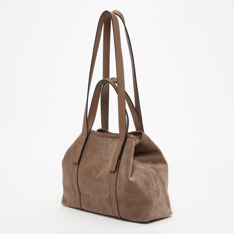 Sac Cabas Mini Malta Suede - Taupe