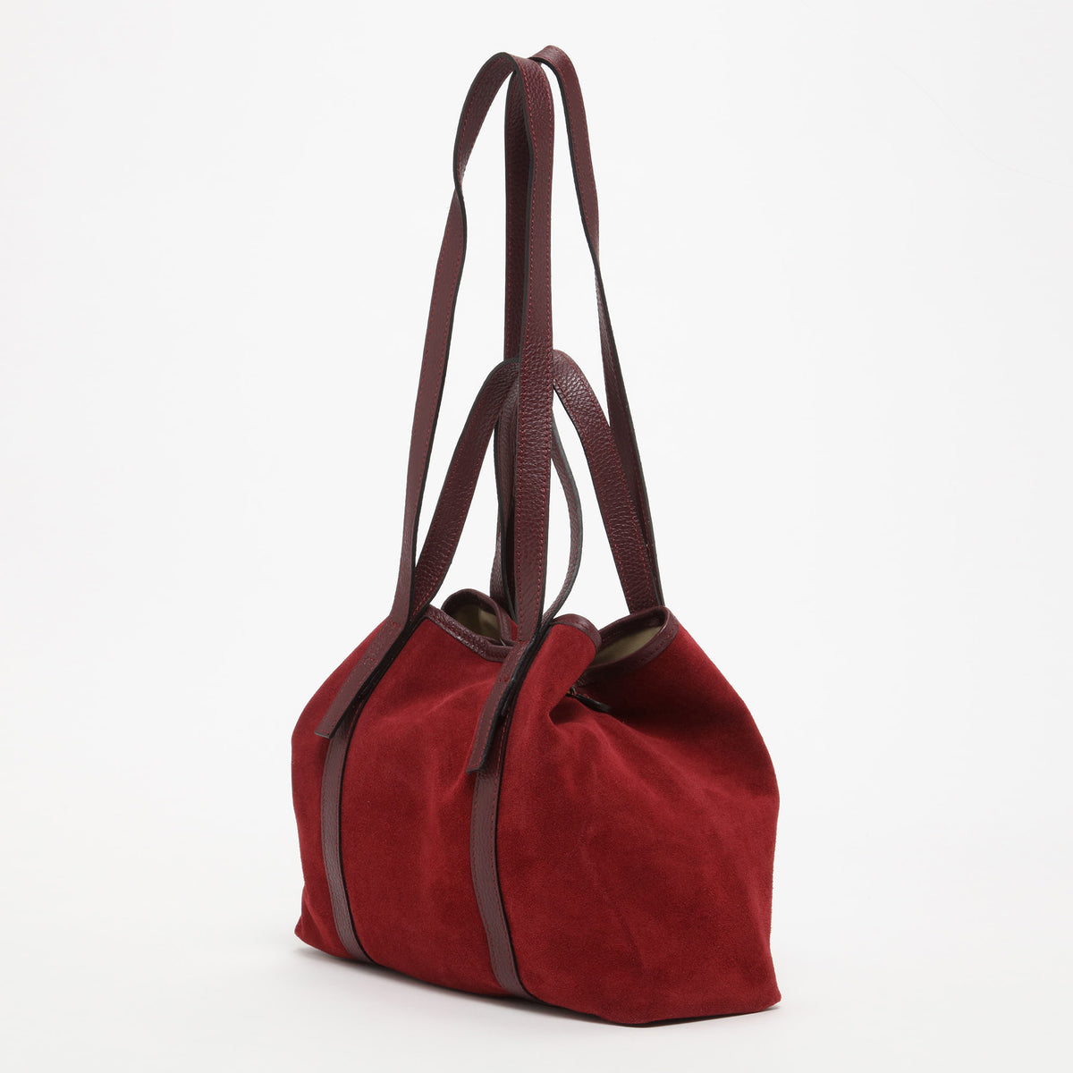 Sac Cabas Mini Malta Suede - Bordeaux
