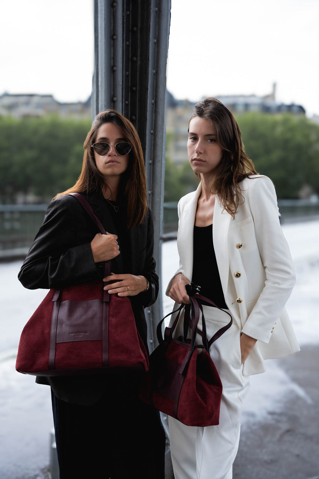 Sac Cabas Mini Malta Suede - Bordeaux