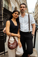 Sac Porte Epaule Rhea - Camel Fonce