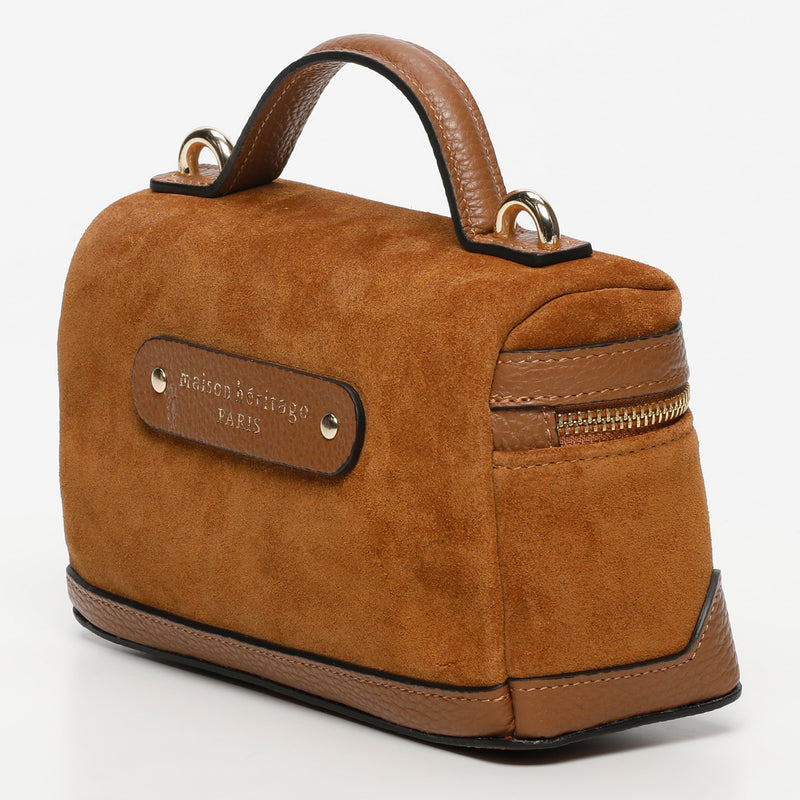 Sac Bandouliere Simos Suede - Camel
