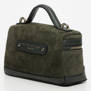 Sac Bandouliere Simos Suede - Vert Bouteille