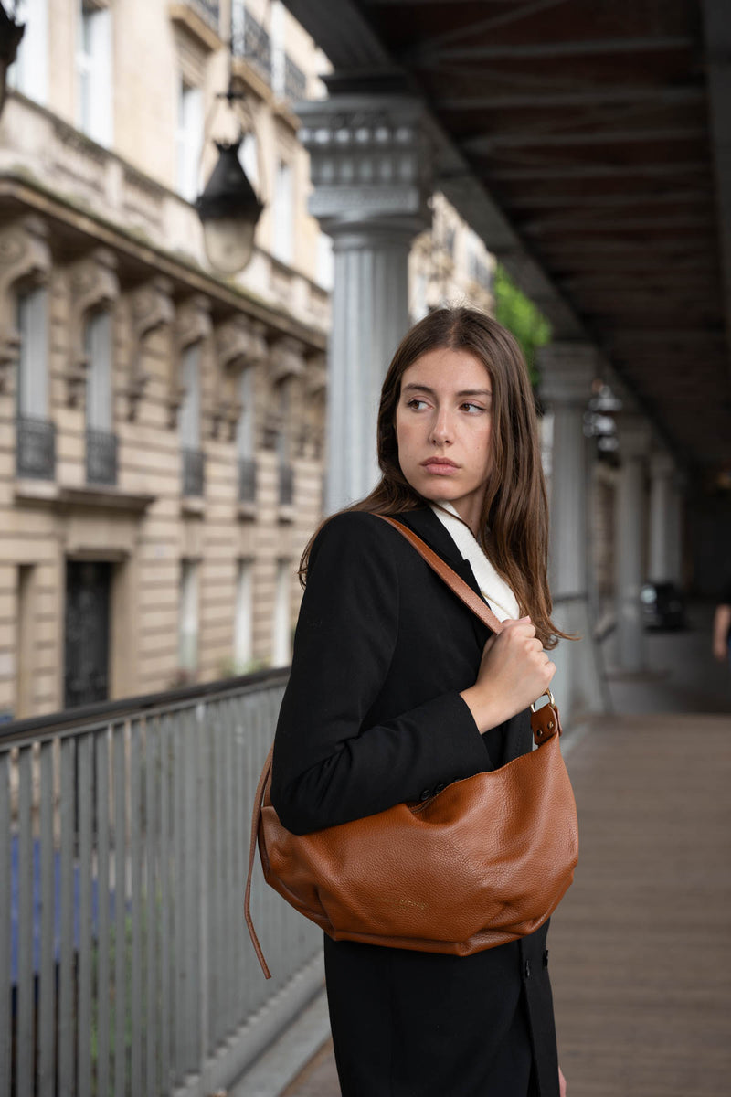 Bolso de hombro Valle - Camel