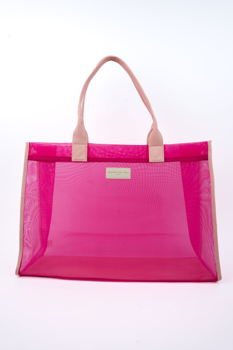 Bolso tote bajo - Rosa