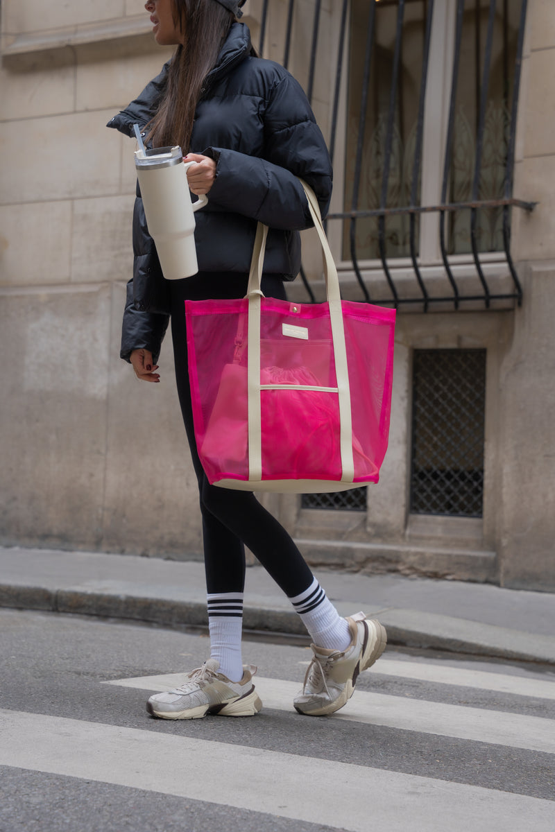 Sac Porté-Épaule Blues - Rose / Beige