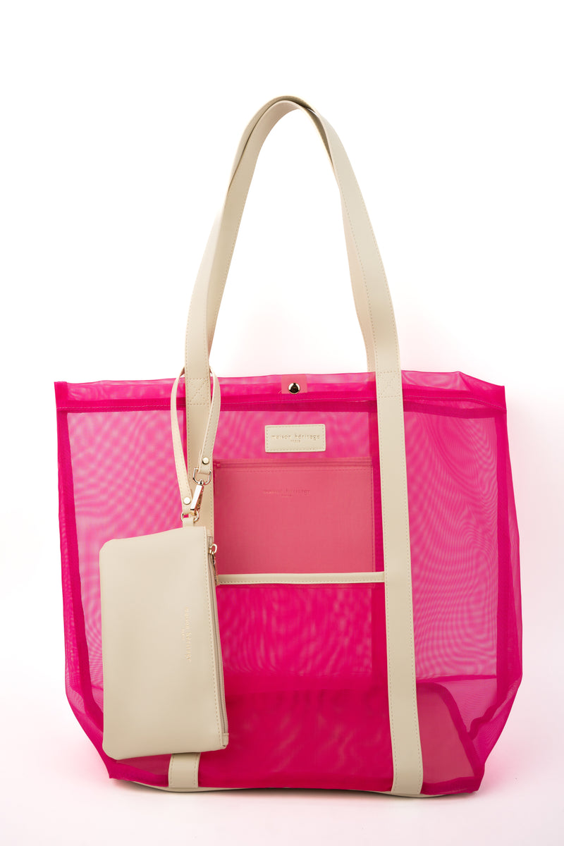 Sac Porté-Épaule Blues - Rose / Beige