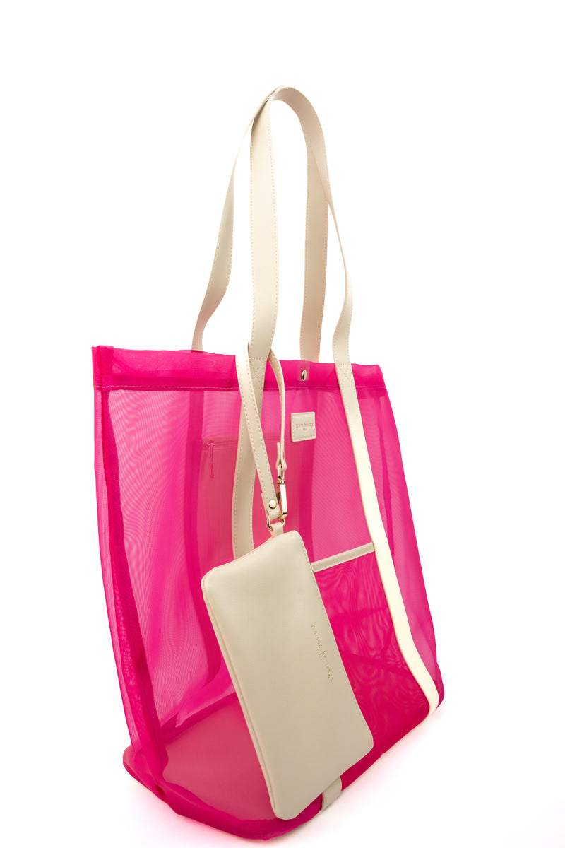 Sac Porté-Épaule Blues - Rose / Beige
