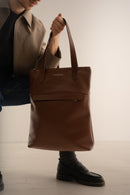 Bolso tote Enzo - Marrón