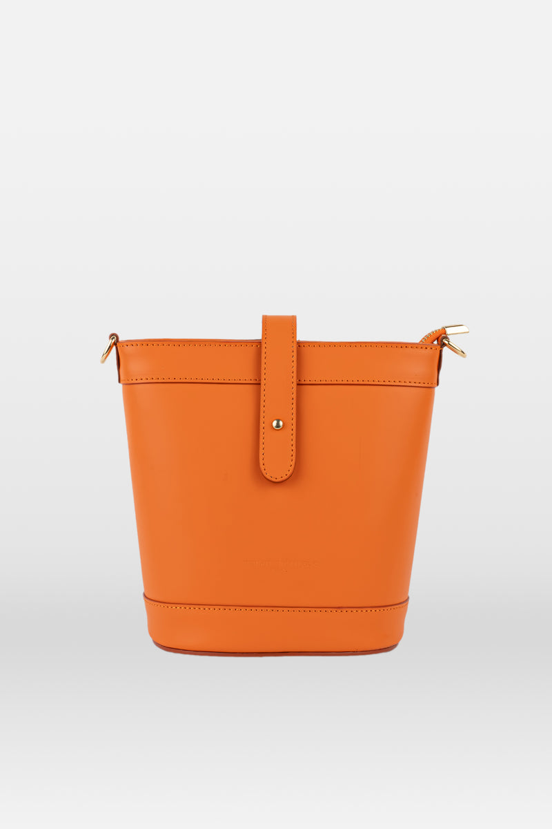 Sac Porté-Épaule Helle - Orange / Marron