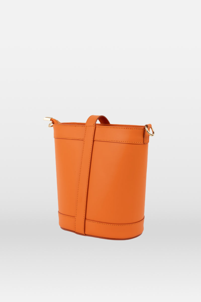 Sac Porté-Épaule Helle - Orange / Marron