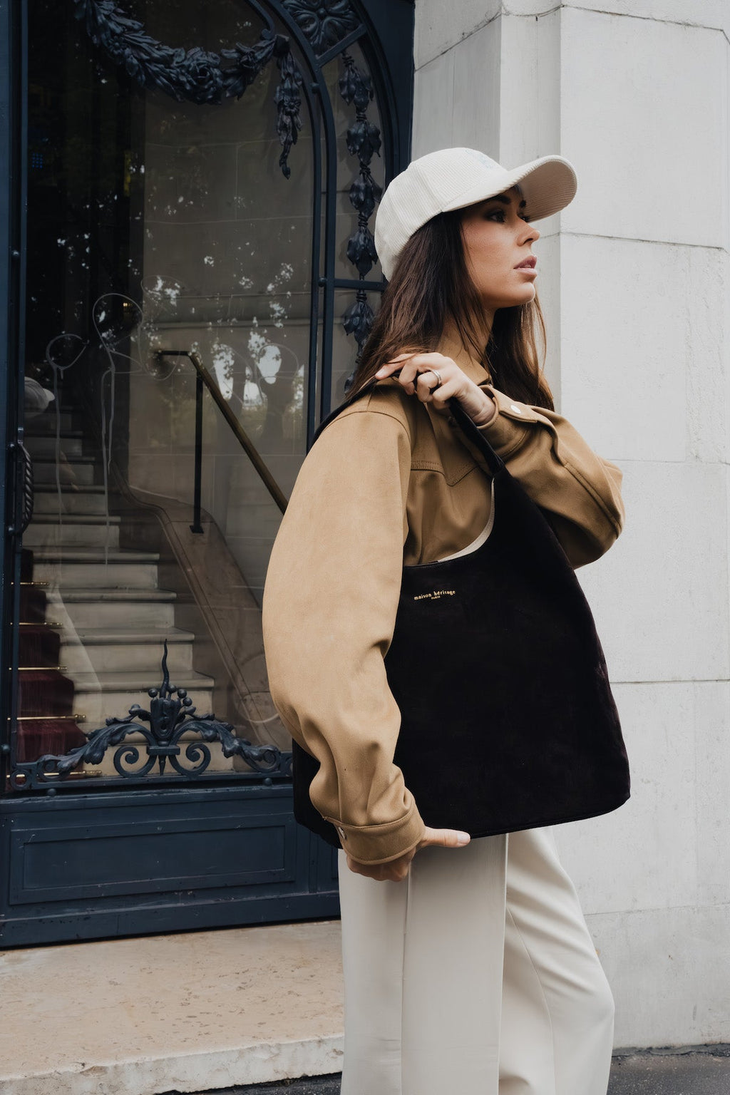 Sac Porté-Épaule Kira - Camel Fonce