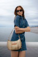 Sac Porté-Épaule Nora - Camel Brillant