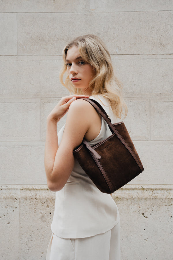 Bolso de hombro Olmo - Marrón