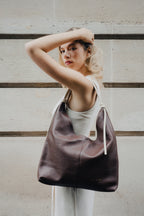 Sac Porté-Épaule Tejo - Camel Fonce