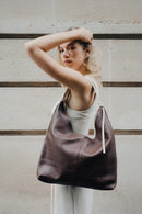 Tejo Shoulder Bag - Dark Camel