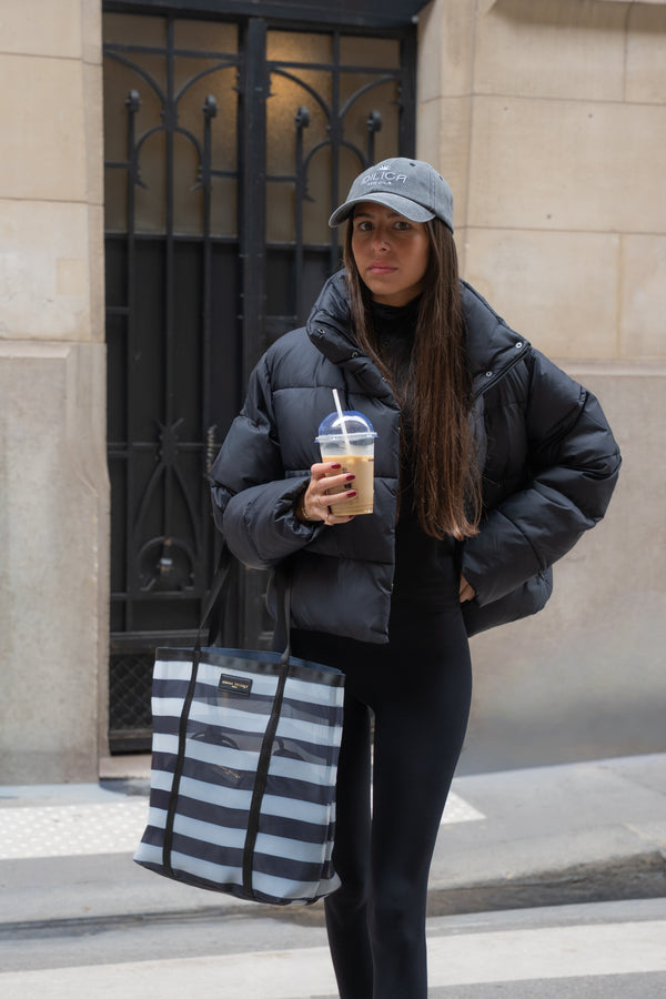 Sac Porté-Épaule Tempo - Blanc Et Noir