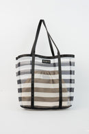 Tempo Shoulder Bag - White And Black