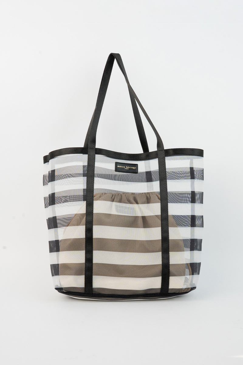 Tempo Shoulder Bag - White And Black