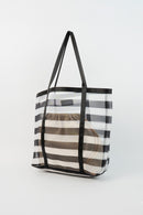 Tempo Shoulder Bag - White And Black