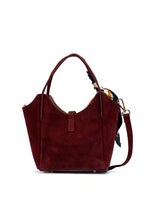 Sac À Main Aube Suede - Bordeau