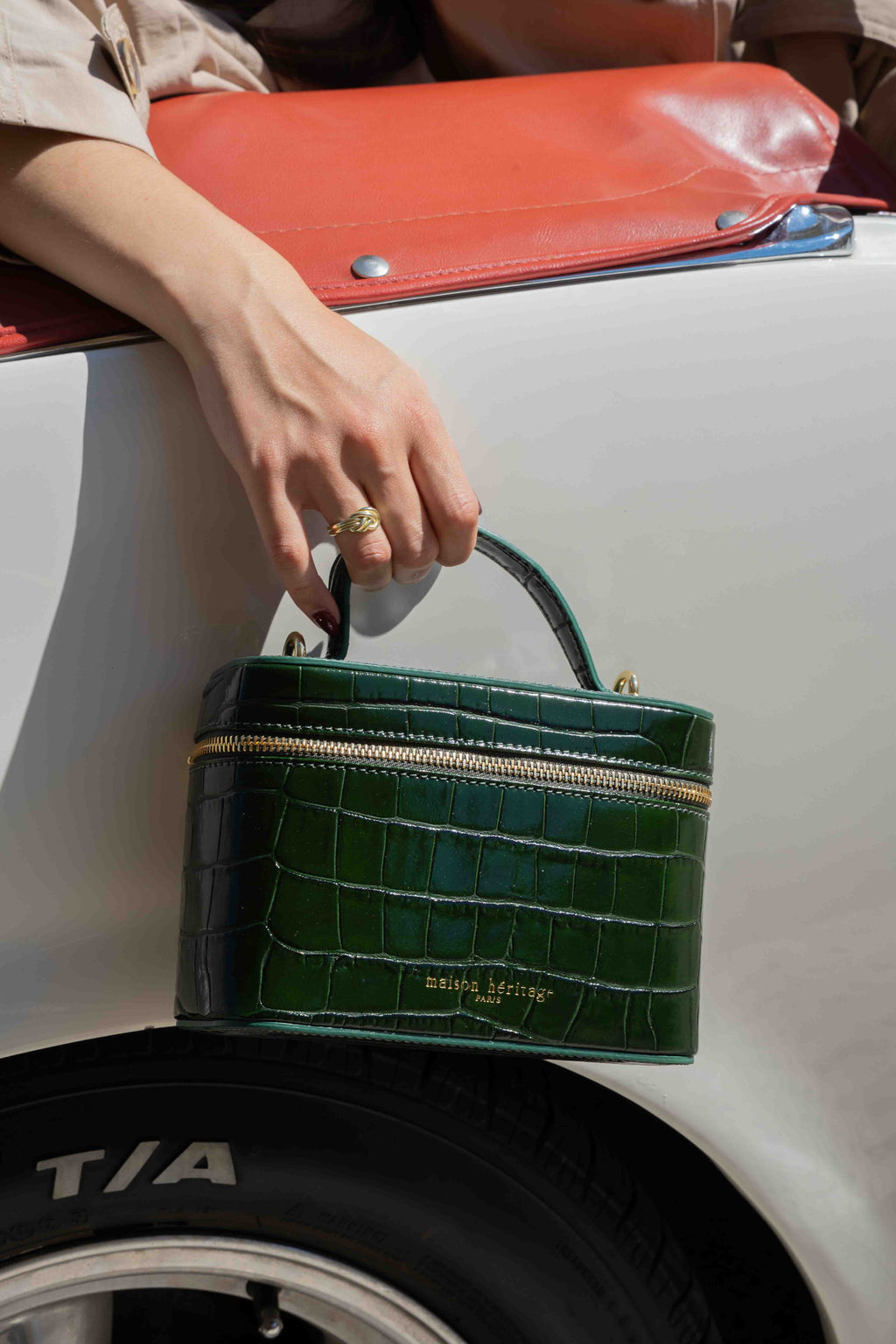 Bolso bandolera Bora coco - Verde botella