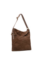 Bolso de hombro Bruma de ante - Marrón