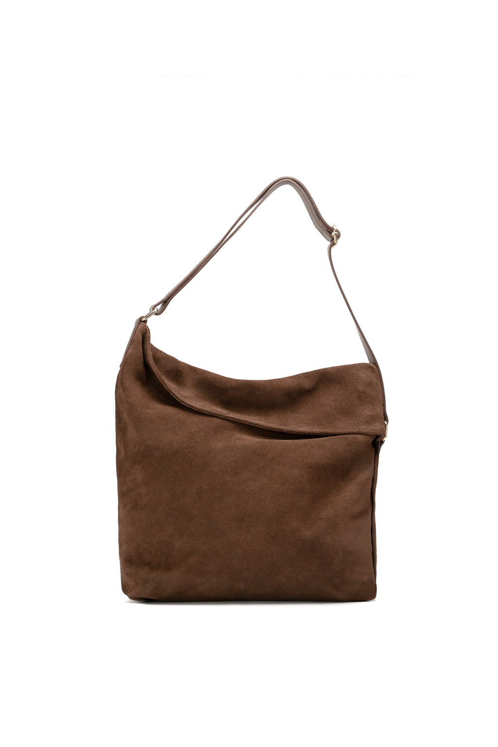 Bolso de hombro Bruma de ante - Marrón