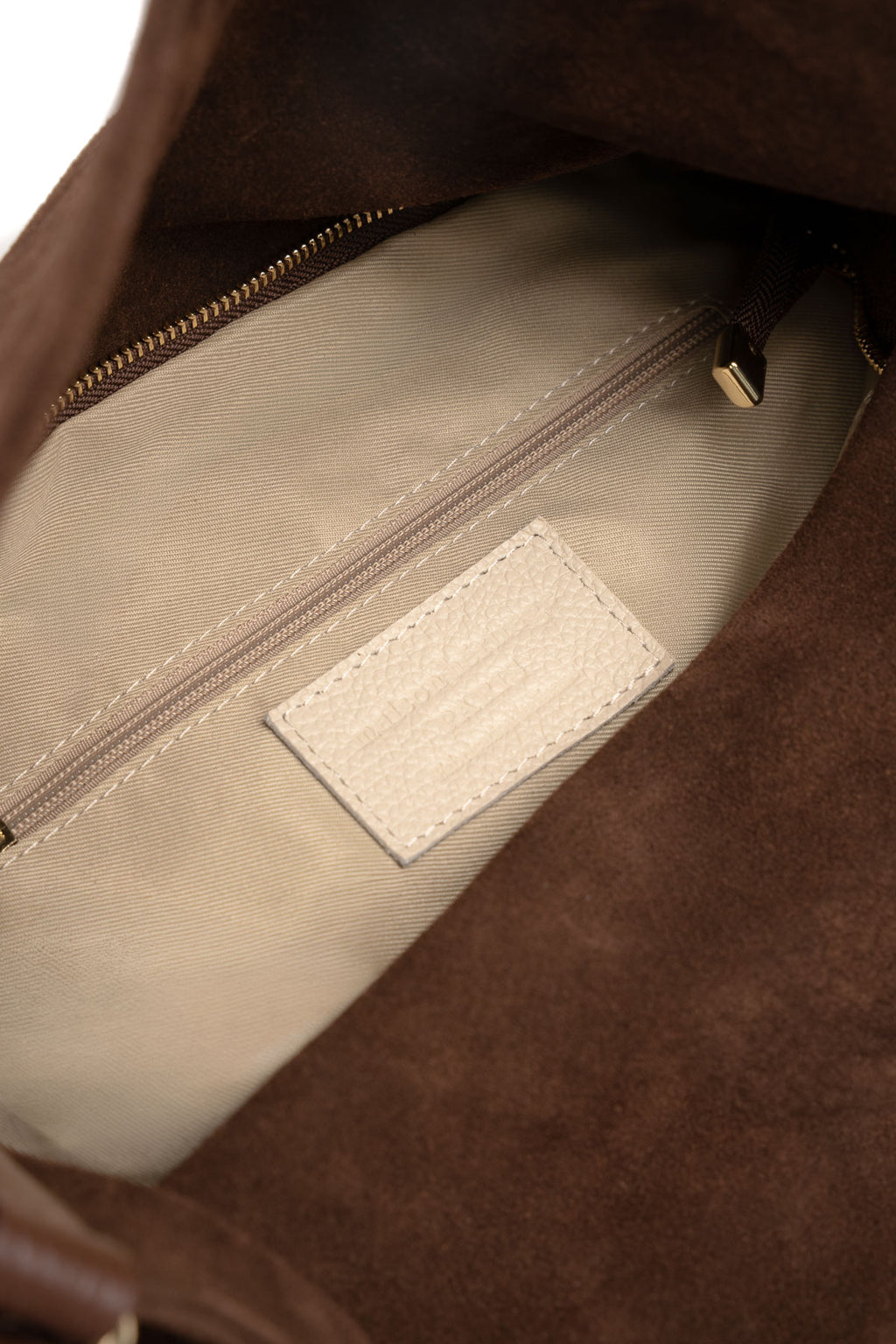 Bolso de hombro Bruma de ante - Marrón