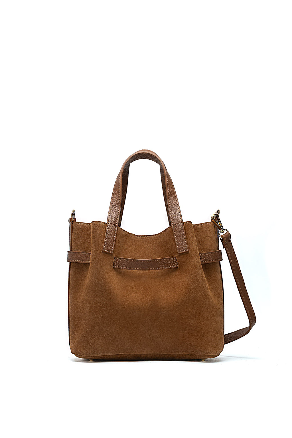 Bolso de mano Eiry de ante - Camel