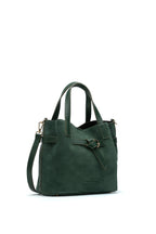 Eiry Suede Handbag - Bottle Green