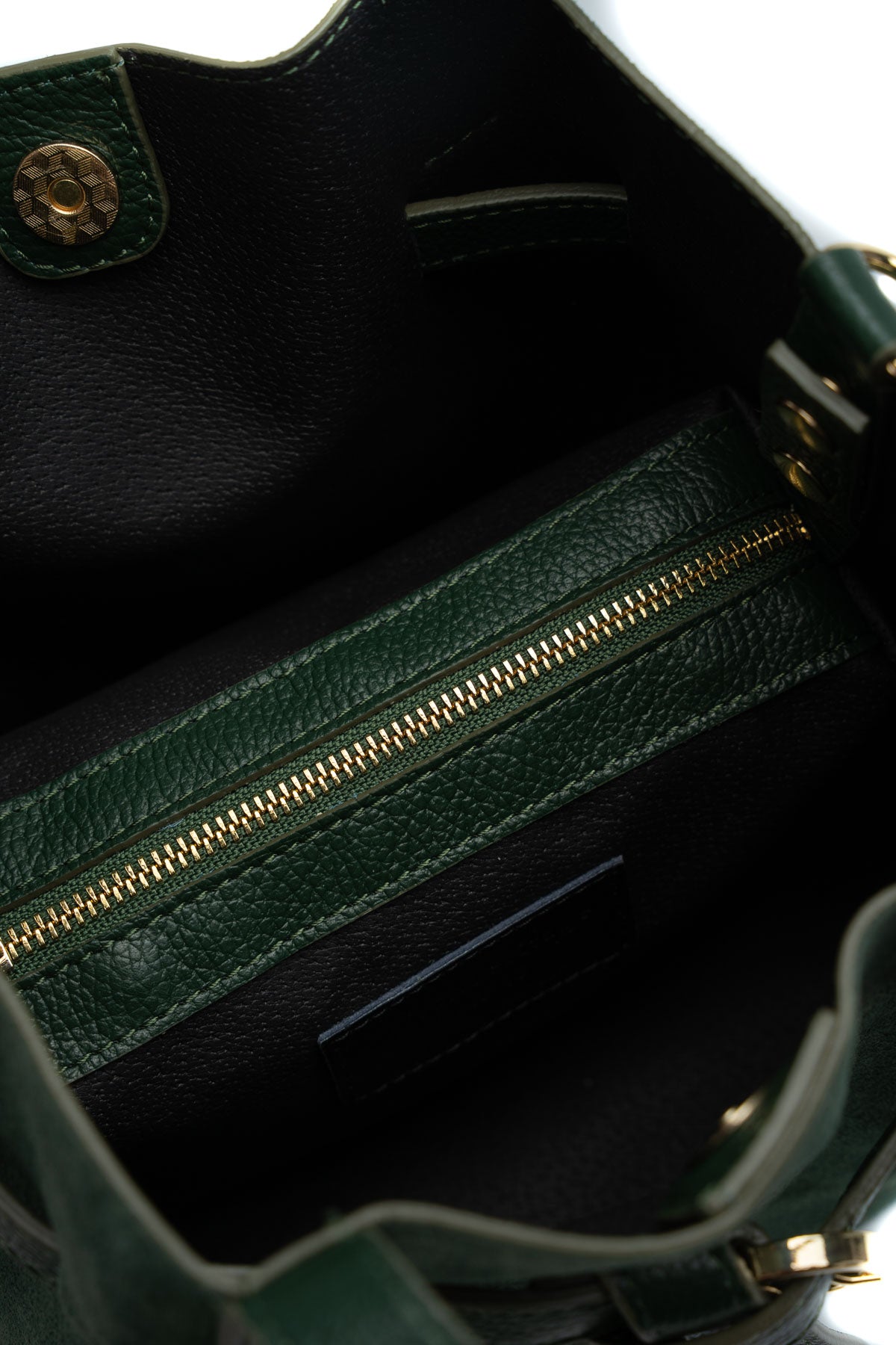 Eiry Suede Handbag - Bottle Green