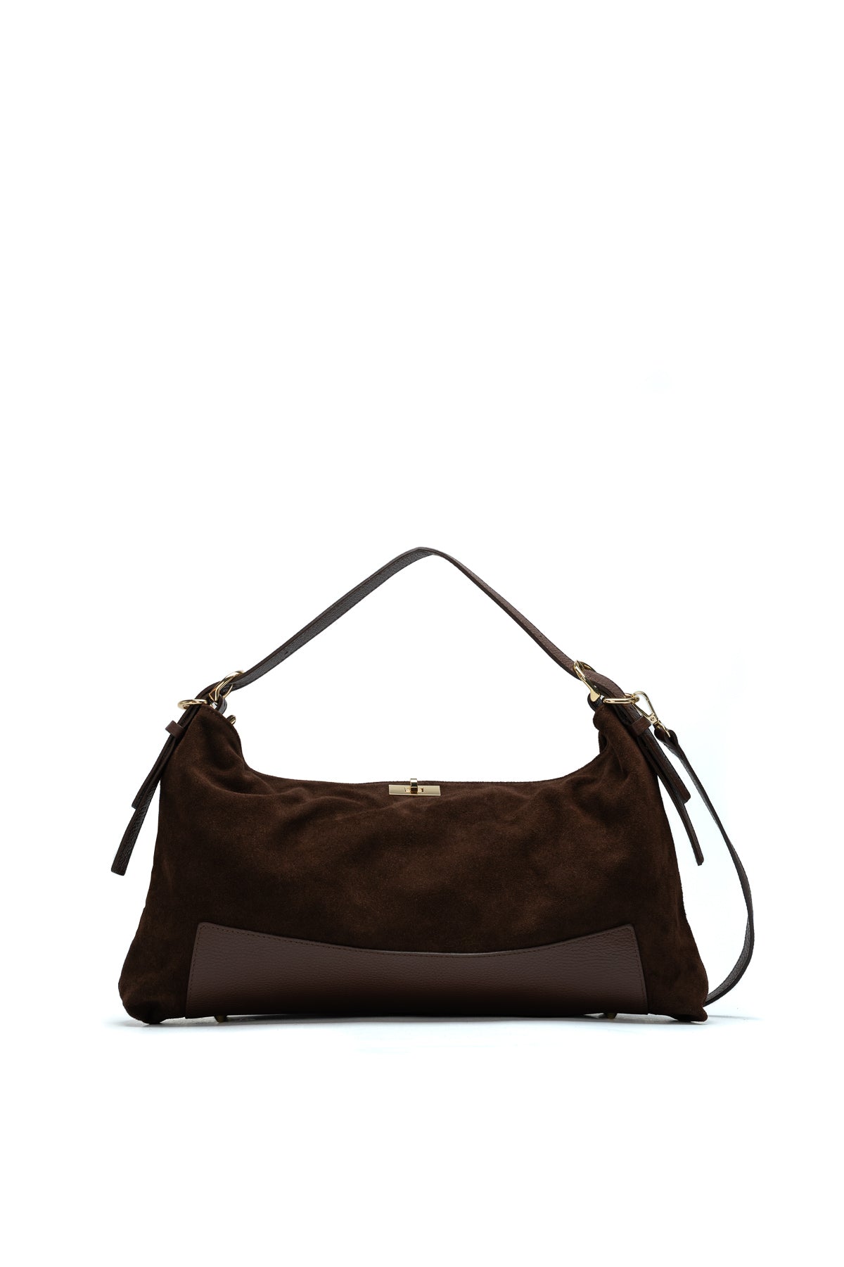Borsa a spalla Grand Nej Suede - Marrone