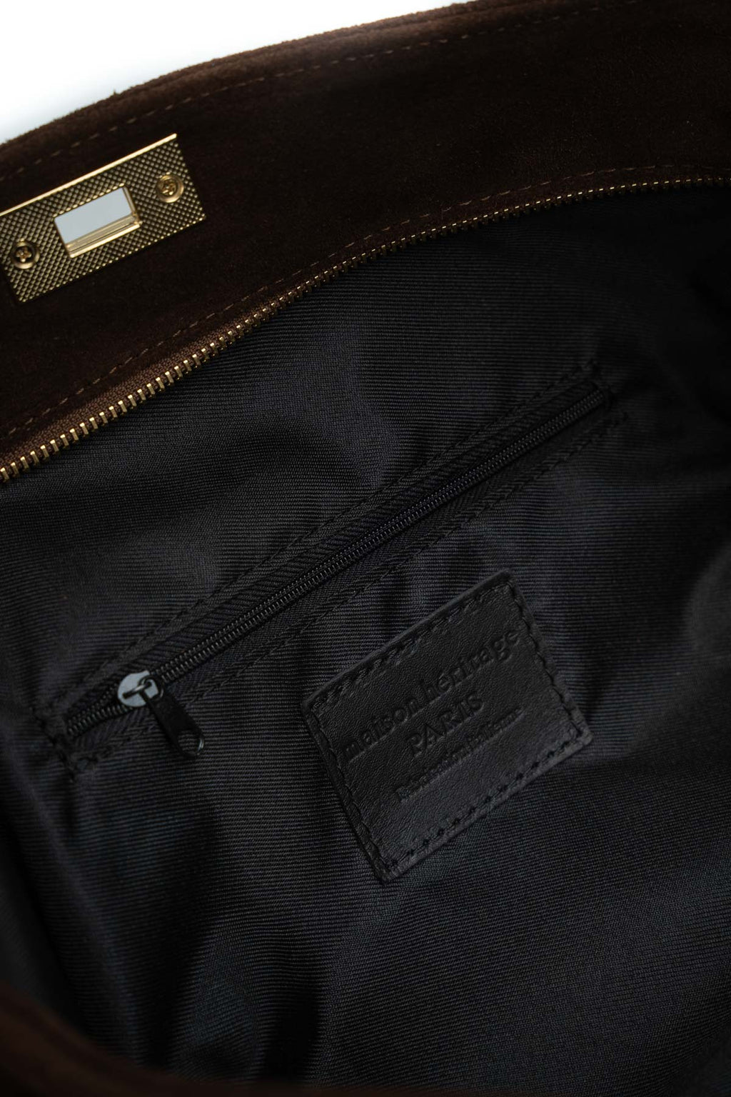 Borsa a spalla Grand Nej Suede - Marrone