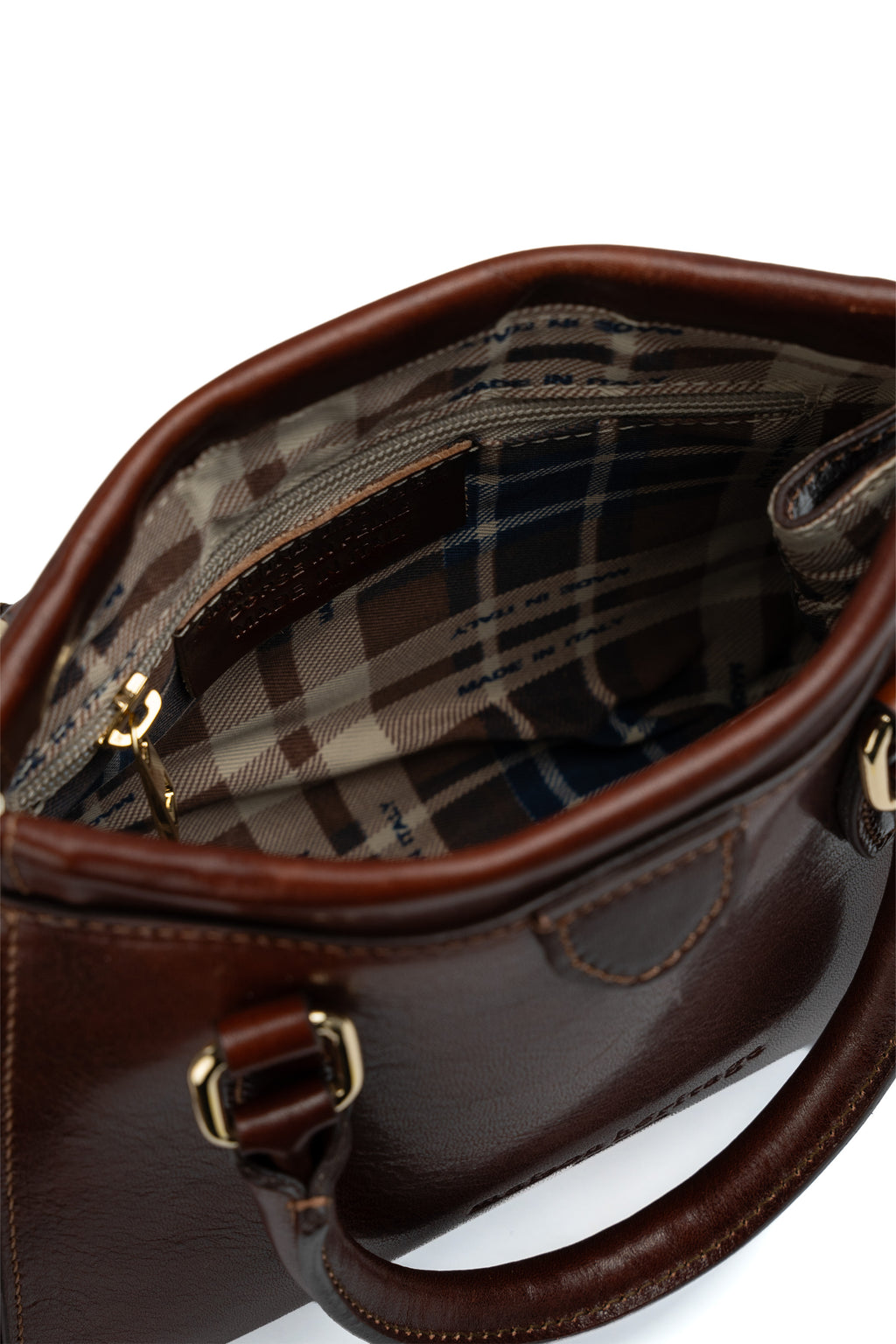 Mini Liana Vintage Handbag - Brown