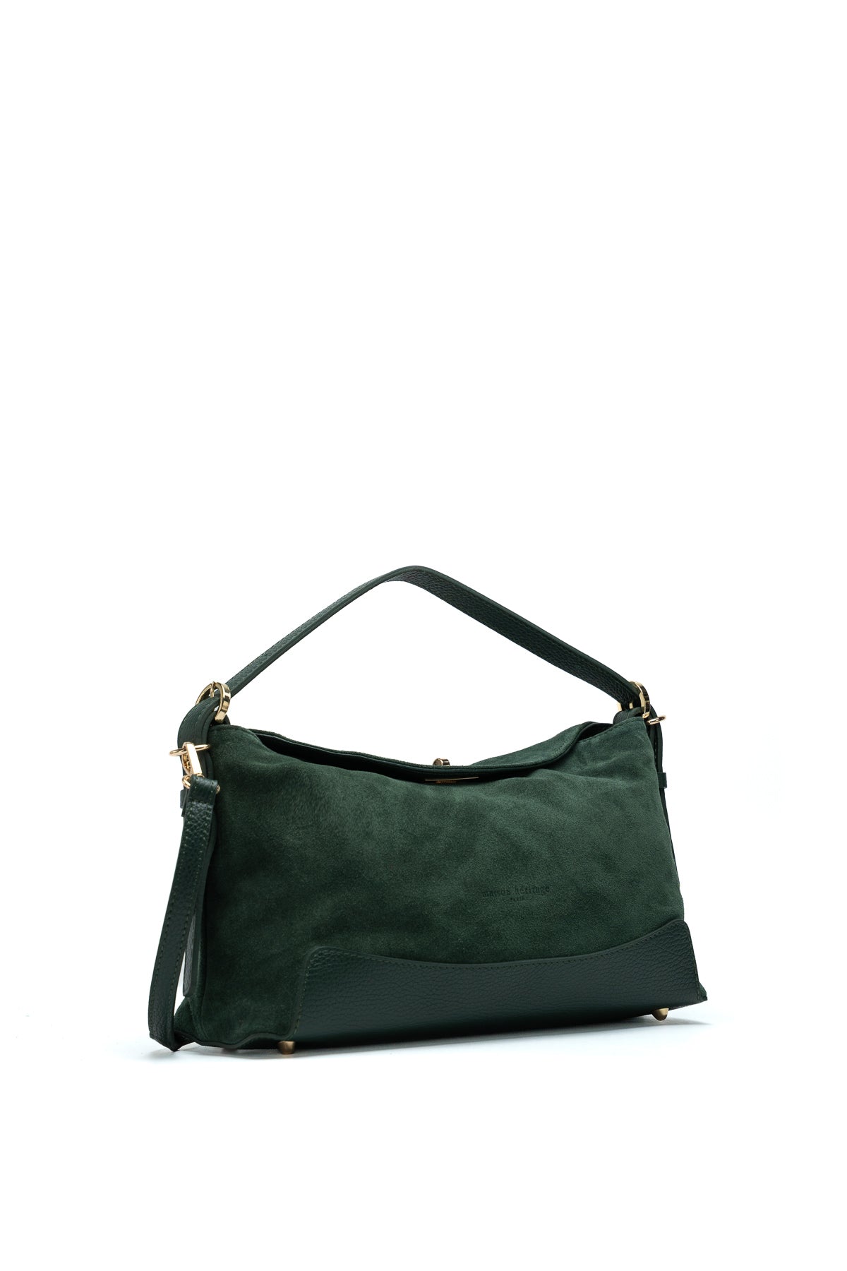 Sac À Main Mini Nej Suede - Vert Bouteille