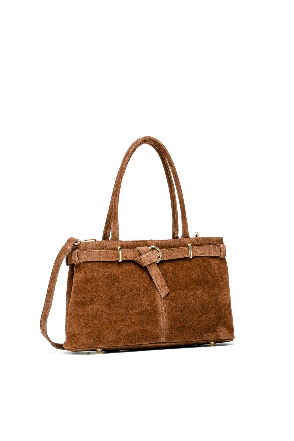 Bolso de mano Norea de ante - Camel