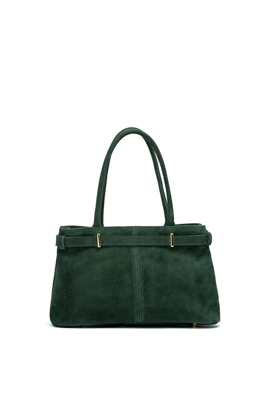 Norea Suede Handbag - Bottle Green