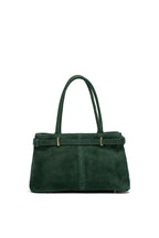 Norea Suede Handbag - Bottle Green