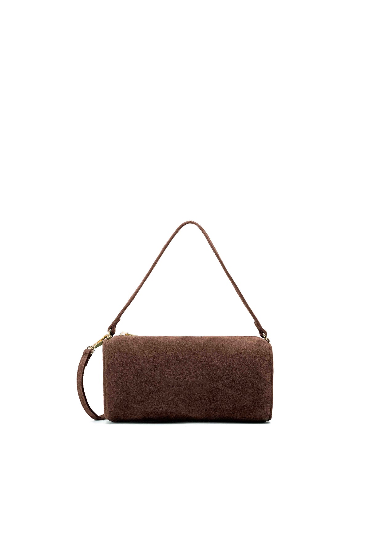 Bolso de mano Nuvola de ante - Marrón