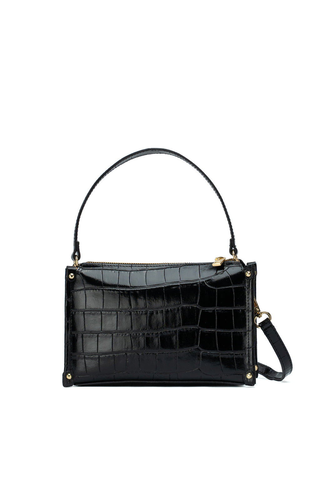 Sac À Main Ombra Croco - Noir