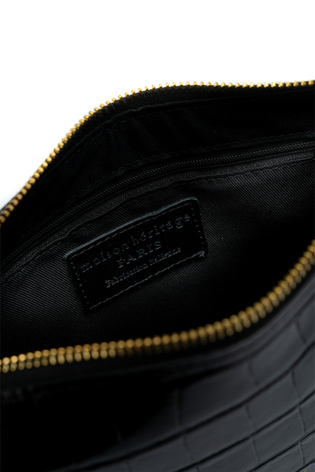 Sac À Main Ombra Croco - Noir
