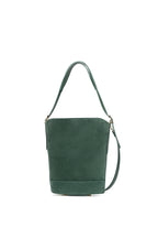 Sleet Suede Bucket Bag - Bottle Green