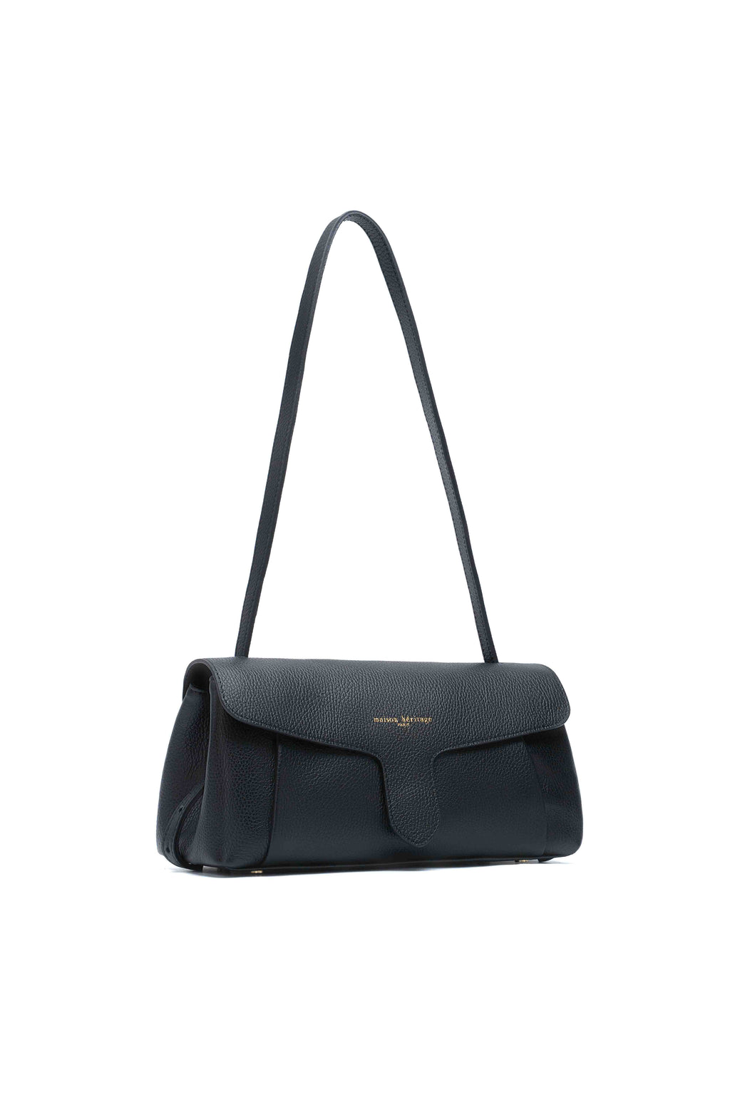 Solstis Grained Shoulder Bag - Black
