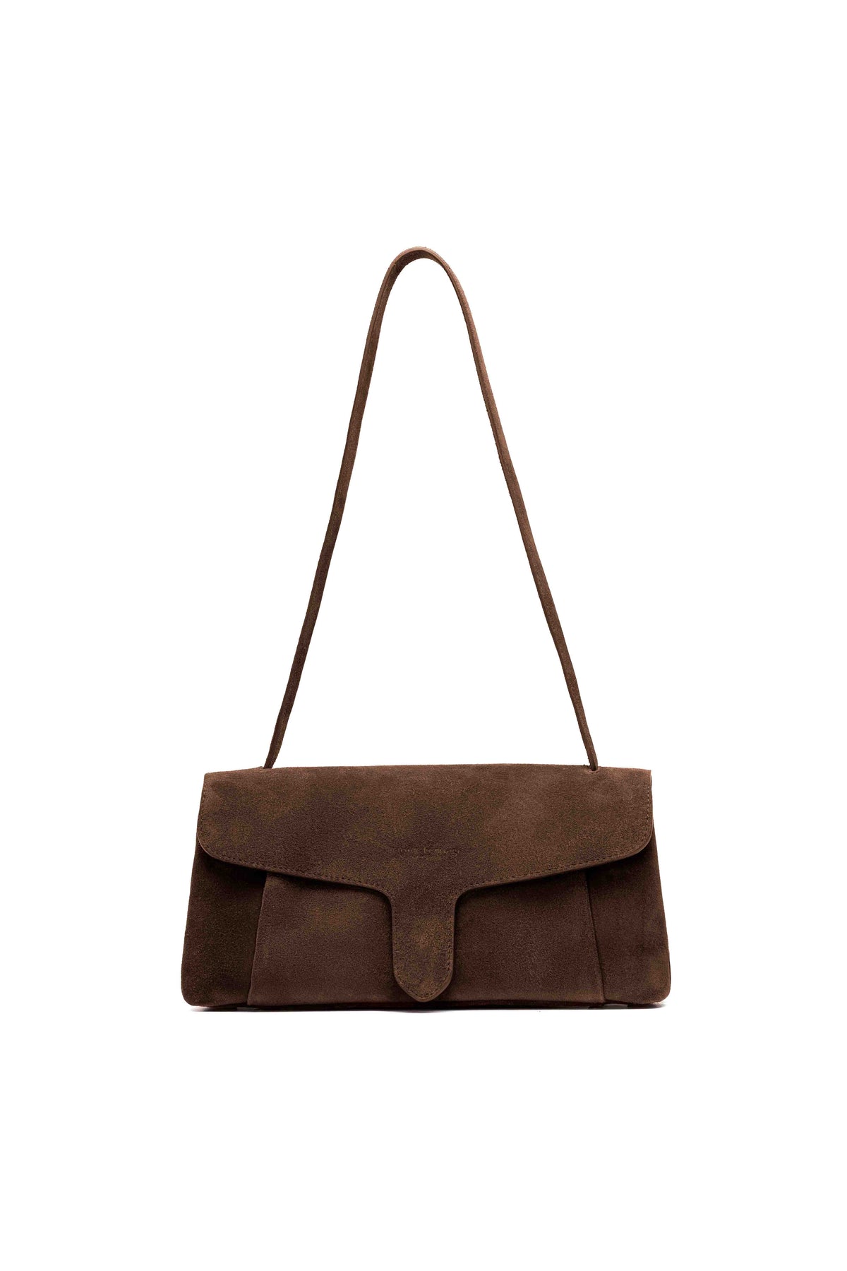 Bolso de hombro Solstis de ante - Marrón