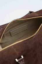 Bolso de mano Stilla de ante - Marrón