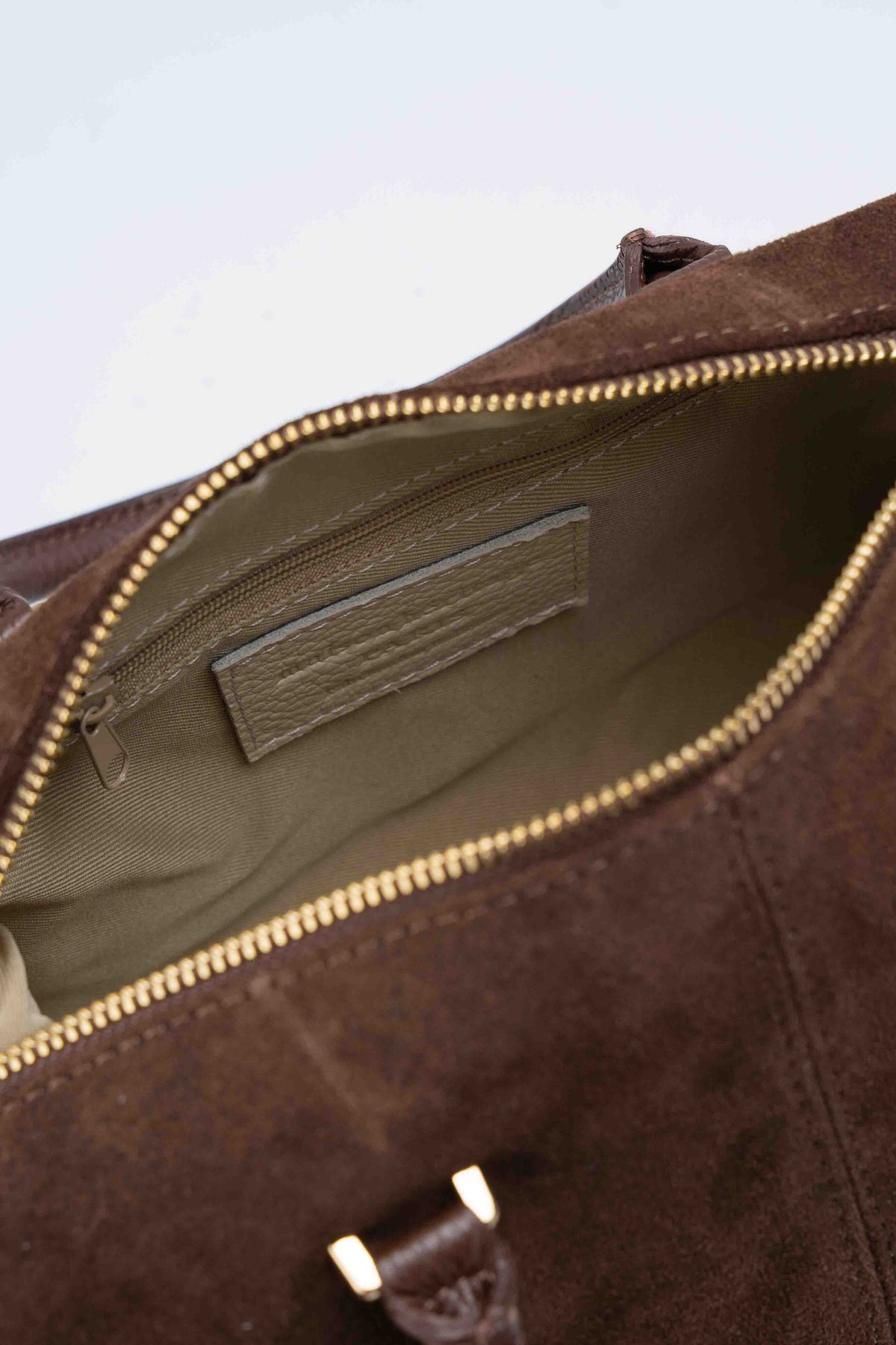 Bolso de mano Stilla de ante - Marrón