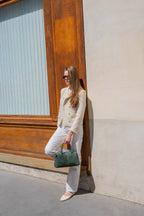 Bolso de mano Stilla de ante - Verde botella