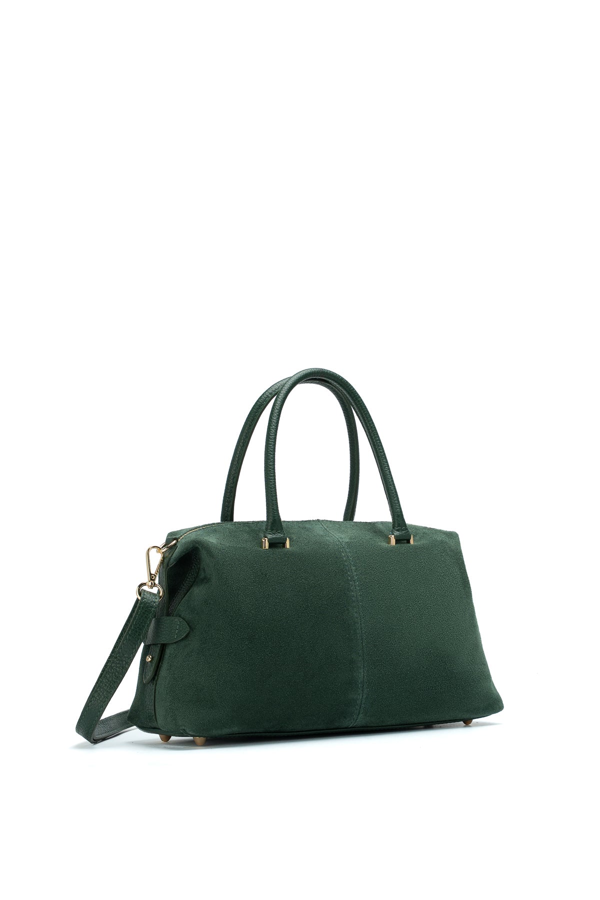 Bolso de mano Stilla de ante - Verde botella